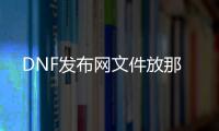 DNF发布网文件放那