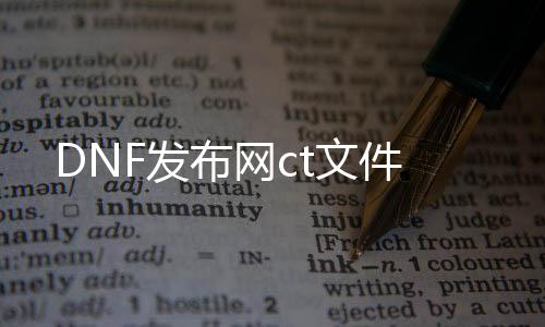 DNF发布网ct文件