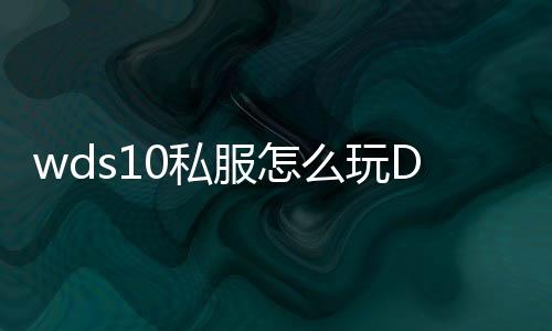 wds10私服怎么玩DNF发布网